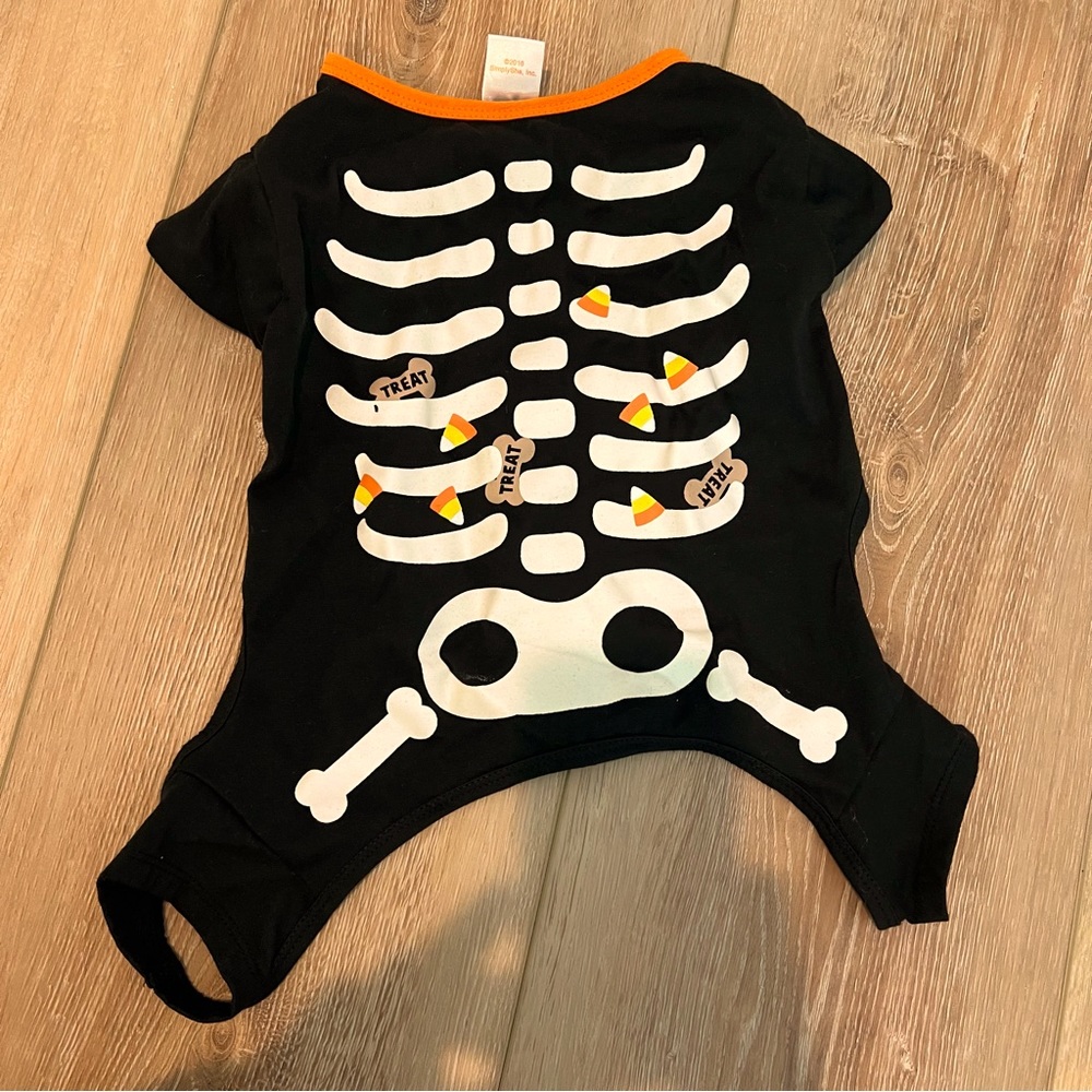 COPY - Dog Halloween Skeleton Costume